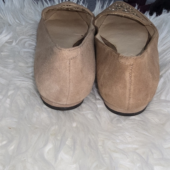 NINE WEST Akeelah Pointy Toe Grometted Leather Slip-on Loafer Flats  Size 5 - Picture 2 of 5